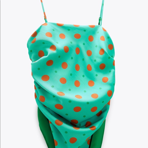 ZARA scarf top with elastic back - Picture 3 of 6